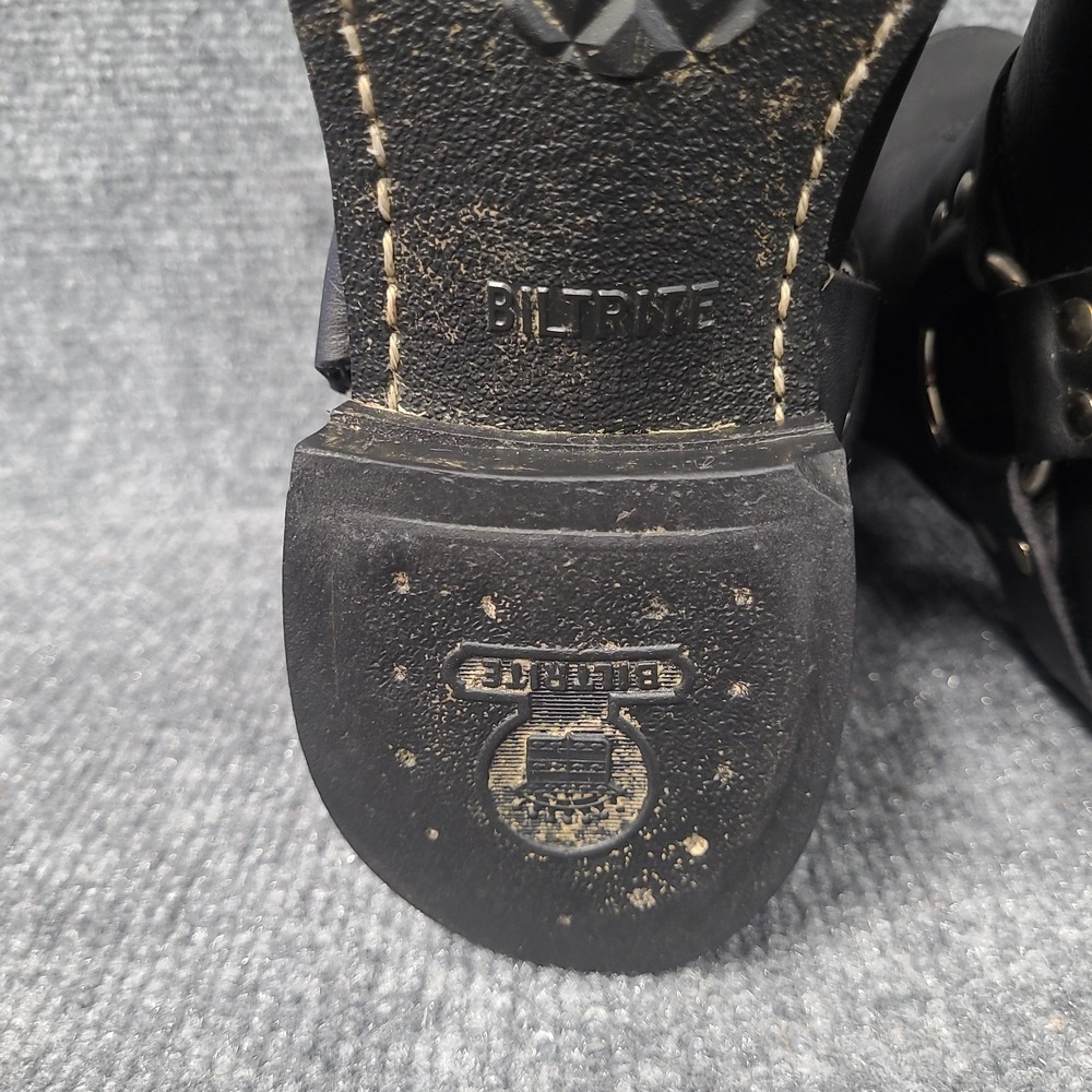 Frye Black Leather Women's Harness 8R Motorcycle Boots Size 6 - Picture 14 of 16